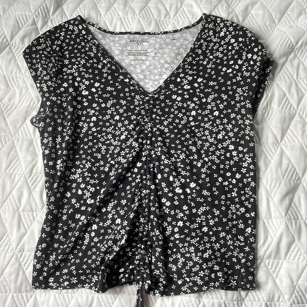 Arizona Black Flowered shirt